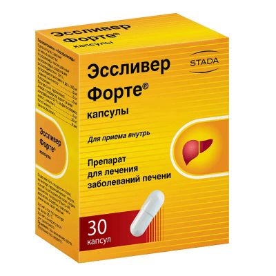 Лот: 23733380. Фото: 1. Эссливер Форте капсулы 30 шт. Лекарства