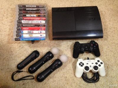 Лот: 8200944. Фото: 1. PS3 Super Slim хороший комплект. Игровые приставки, консоли