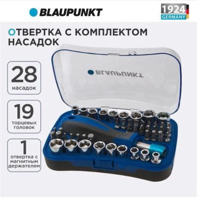 Лот: 23510659. Фото: 1. Отвертка с набором бит Blaupunkt... Ручной инструмент