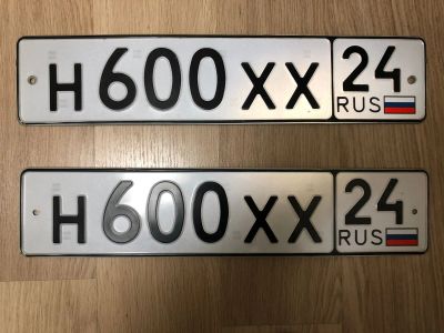 Лот: 25576235. Фото: 1. Н 600 ХХ 24. Госномера