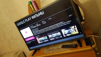 Лот: 10554516. Фото: 1. LG 32 дюйма Smart tv,3D. Телевизоры