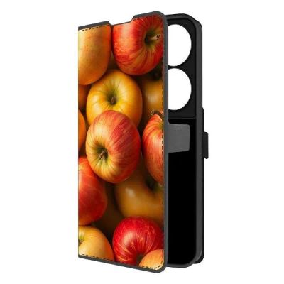 Лот: 25542750. Фото: 1. Чехол Krutoff Eco Book "Яблоки... Чехлы, бамперы