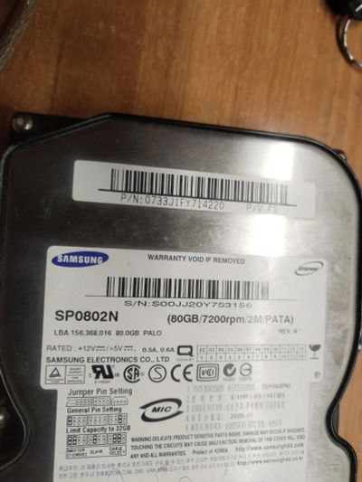 Лот: 20078948. Фото: 1. Диск 80Gb. Жёсткие диски (HDD)