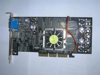Лот: 1062921. Фото: 1. AGP geForce 3ti-200 64 mb. Видеокарты