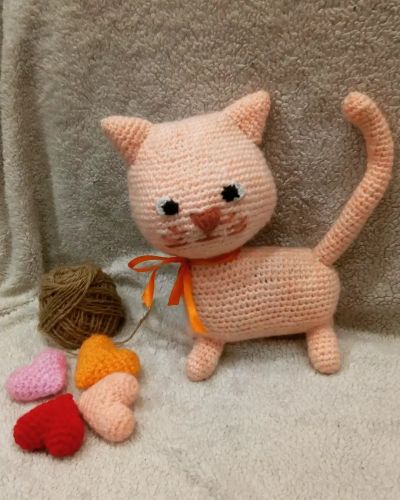 Лот: 19005917. Фото: 1. Котейка ручной работы. Мягкие