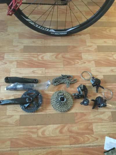 Лот: 9816047. Фото: 1. Трансмиссия +система от specialized... Велосипеды