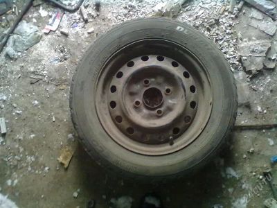 Лот: 1442671. Фото: 1. 14 Штамповки с резиной Dunlop... Шины на дисках