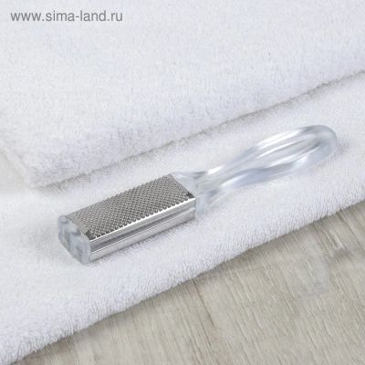 Лот: 16408575. Фото: 1. Тёрка для ног металл прямоуг 2-х... Инструменты, аксессуары