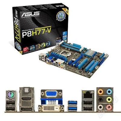 Лот: 2101751. Фото: 1. Материнская плата Asus P8H77-V. Материнские платы