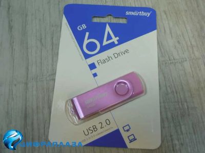 Лот: 20679730. Фото: 1. 64GB накопитель Smartbuy Twist... USB-флеш карты