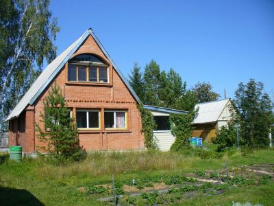 Лот: 6064793. Фото: 1. Дом из бруса,обложенный кирпичем... Дачи