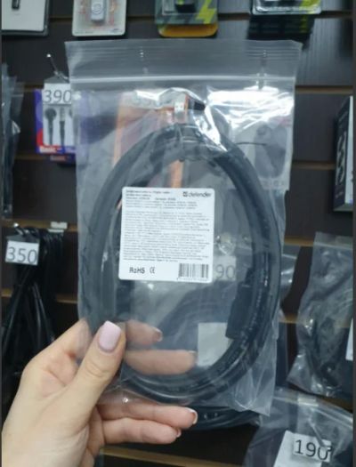 Лот: 16655262. Фото: 1. Кабель HDMI (1 м) черный. Шлейфы, кабели, переходники