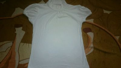 Лот: 9274897. Фото: 1. Водолазка белая. Рубашки, блузки, водолазки