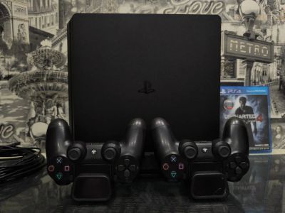 Лот: 25595022. Фото: 1. Playstation 4 slim 1000gb. Игровые приставки, консоли