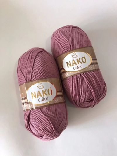Лот: 16187075. Фото: 1. Пряжа NAKO (Турция) Calico, 50... Ткани, нитки, пряжа