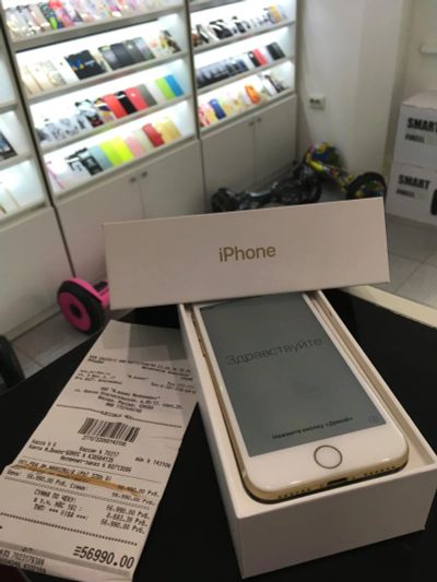 Лот: 10127280. Фото: 1. iPhone 7 32Gb Gold РСТ. Смартфоны