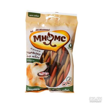 Лот: 10401002. Фото: 1. лакомство Мнямс Мясные Спиральки... Корма