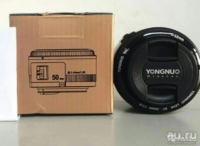 Лот: 8094238. Фото: 1. YongNuo AF 50mm f/1.8 Canon EF. Объективы