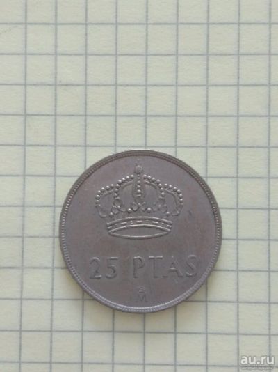 Лот: 9636241. Фото: 1. Монета Испания 25 песет, 1983... Европа