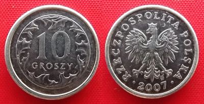 Лот: 23508756. Фото: 1. (№1998/LF) 10 грошей 2007 (Польша... Европа