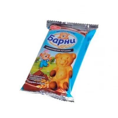 Лот: 7432821. Фото: 1. Пирожное Барни с шоколадом поштучно. Торты, пирожные