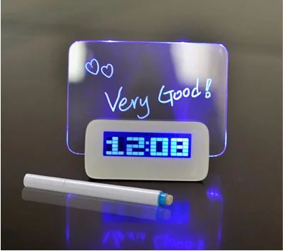 Лот: 4146961. Фото: 1. Часы настольные c LED подсветкой... Часы настенные, настольные