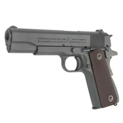 Лот: 10835178. Фото: 1. Пистолет (KJW) Colt M1911A1 (Серый... Пейнтбол, страйкбол