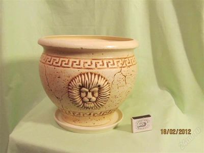 Лот: 1578913. Фото: 1. облегченная цветочная керамика... Кашпо, горшки, вазоны для цветов