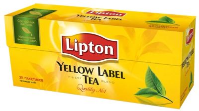 Лот: 9073784. Фото: 1. Чай черный Lipton (Липтон) 25... Чай, кофе, какао