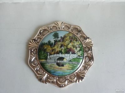Лот: 8085285. Фото: 1. Панно Тарелка Миниатюра Эмаль... Предметы интерьера и быта