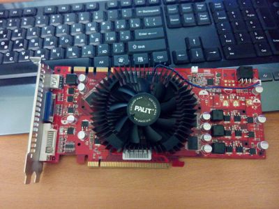 Лот: 5253208. Фото: 1. Palit GeForce 9800GT DDR3 512Mb... Видеокарты