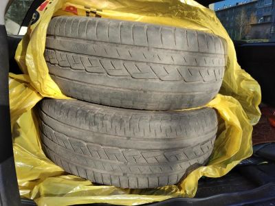 Лот: 10450693. Фото: 1. Лето 2шт на докатку 215/55 R17... Шины