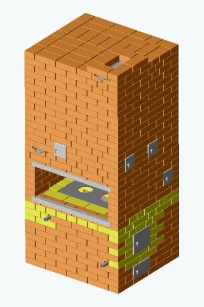 Лот: 6761335. Фото: 1. Отопительно-варочная печь с котлом... Проекты, чертежи
