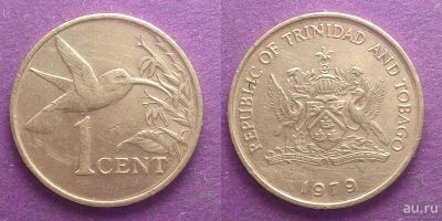 Лот: 13807757. Фото: 1. Тринидад и Тобаго 1 цент 1979... Америка