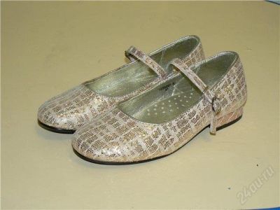 Лот: 2371623. Фото: 1. Туфельки золотые. Туфли