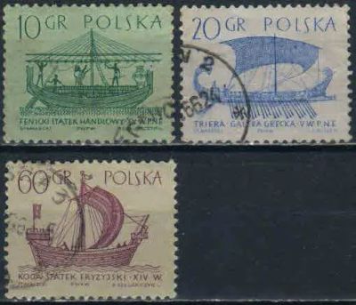 Лот: 20826744. Фото: 1. 1963. Польша. Парусники. н.с... Марки