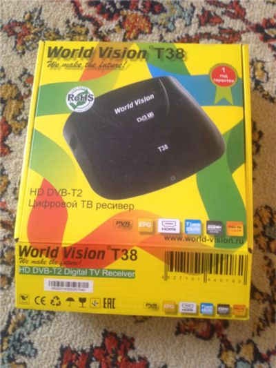 Лот: 6805603. Фото: 1. Цифровой ресивер World Vision... Цифровое, спутниковое ТВ
