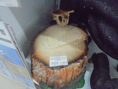 Лот: 7843853. Фото: 1. Фигурка садовая "Пеньок с грибами... Всё для ландшафта