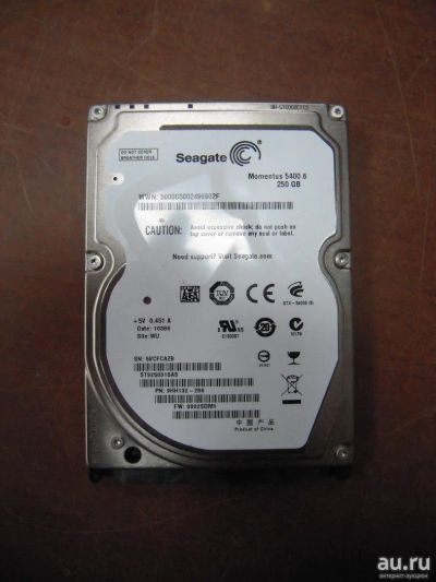 Лот: 8738568. Фото: 1. Жесткий диск 250Gb 2,5" Seagate... Жёсткие диски (HDD)