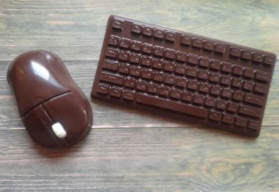 Лот: 18035985. Фото: 1. Шоколадный подарок геймеру, компьютерщику... Шоколад, конфеты