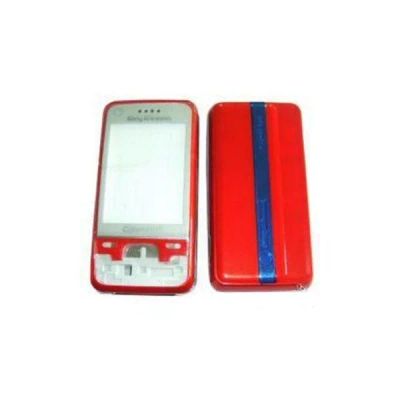 Лот: 25352887. Фото: 1. Корпус Sony Ericsson C903 Оранжевый. Корпуса, клавиатуры, кнопки