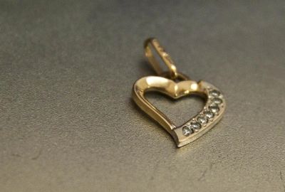 Лот: 3668685. Фото: 1. Кулон золотой 2 "Сердце", Золото... Кулоны, подвески