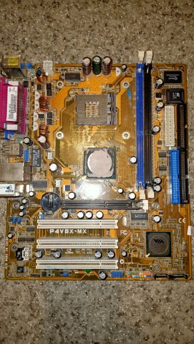 Лот: 19469820. Фото: 1. Материнская плата Asus P4V8X-MX... Материнские платы