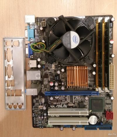Лот: 15137639. Фото: 1. Pentium E6500 + Asus P5KPL-AM... Комплекты запчастей