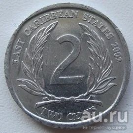 Лот: 13369185. Фото: 1. Восточно-Карибские штаты 2 цента... Америка