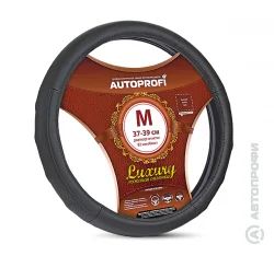 Лот: 14525917. Фото: 1. AP-1030 BK/BK (M) Кожаная оплётка. Чехлы, коврики, оплетки руля