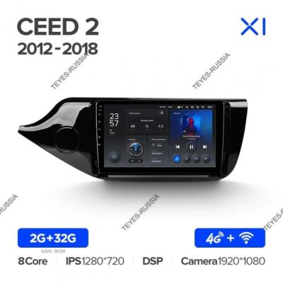 Лот: 20759209. Фото: 1. Магнитола Teyes X1 Kia CEED 2012-2018... Автомагнитолы