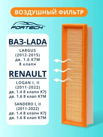 Лот: 25511670. Фото: 1. Фильтр воздушный Fortech FA-126... Расходные материалы
