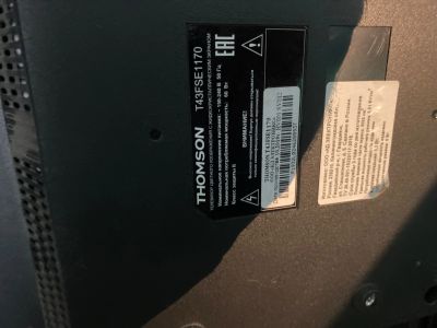 Лот: 25634559. Фото: 1. Телевизор Thomson t43fse1170. Запчасти для телевизоров, видеотехники, аудиотехники