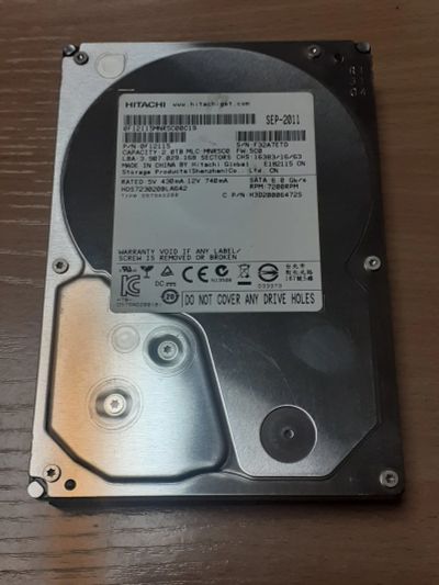 Лот: 21727818. Фото: 1. HDD 2000gb, жесткий диск для компьютера... Жёсткие диски